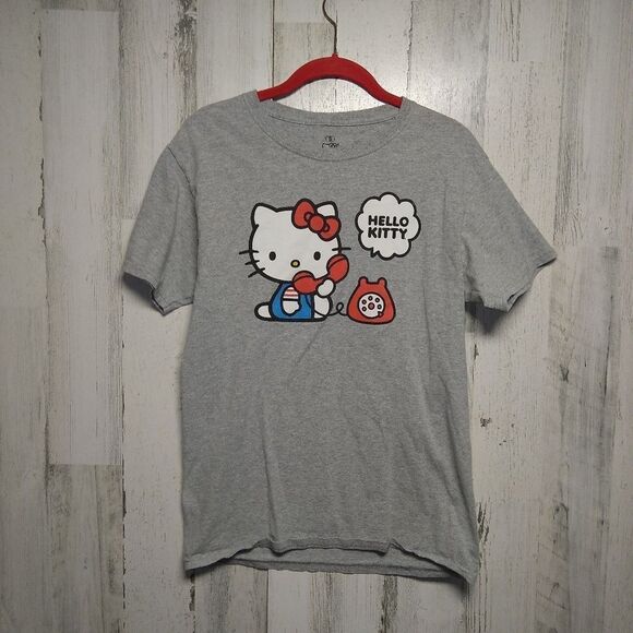Hello Kitty Sanrio Women's Small Gray Tee - Picture 2 of 5